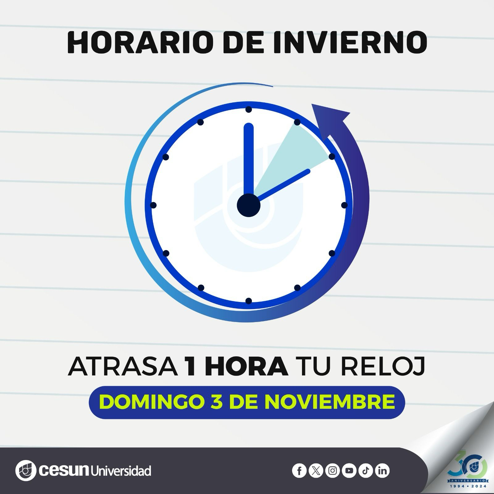 Horario de Invierno